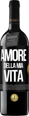 39,95 € Spedizione Gratuita | Vino rosso Edizione RED MBE Riserva Amore della mia vita Etichetta Nera. Etichetta personalizzabile Riserva 12 Mesi Raccogliere 2015 Tempranillo