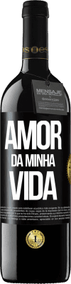 39,95 € Envio grátis | Vinho tinto Edição RED MBE Reserva Amor da minha vida Etiqueta Preta. Etiqueta personalizável Reserva 12 Meses Colheita 2015 Tempranillo