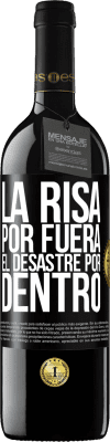 39,95 € Envío gratis | Vino Tinto Edición RED MBE Reserva La risa por fuera, el desastre por dentro Etiqueta Negra. Etiqueta personalizable Reserva 12 Meses Cosecha 2015 Tempranillo