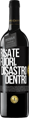 39,95 € Spedizione Gratuita | Vino rosso Edizione RED MBE Riserva Risate fuori, disastro dentro Etichetta Nera. Etichetta personalizzabile Riserva 12 Mesi Raccogliere 2014 Tempranillo