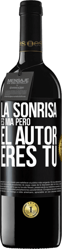 39,95 € Envío gratis | Vino Tinto Edición RED MBE Reserva La sonrisa es mía, pero el autor eres tú Etiqueta Negra. Etiqueta personalizable Reserva 12 Meses Cosecha 2015 Tempranillo