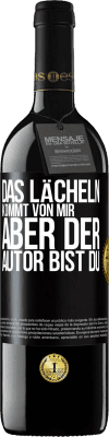 39,95 € Kostenloser Versand | Rotwein RED Ausgabe MBE Reserve Das Lächeln kommt von mir, aber der Autor bist du Schwarzes Etikett. Anpassbares Etikett Reserve 12 Monate Ernte 2014 Tempranillo