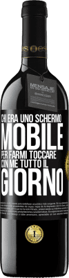 39,95 € Spedizione Gratuita | Vino rosso Edizione RED MBE Riserva Chi era uno schermo mobile per farmi toccare con me tutto il giorno Etichetta Nera. Etichetta personalizzabile Riserva 12 Mesi Raccogliere 2015 Tempranillo