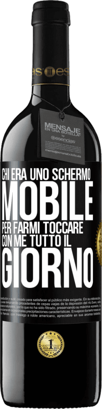 39,95 € Spedizione Gratuita | Vino rosso Edizione RED MBE Riserva Chi era uno schermo mobile per farmi toccare con me tutto il giorno Etichetta Nera. Etichetta personalizzabile Riserva 12 Mesi Raccogliere 2014 Tempranillo