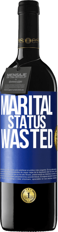 39,95 € Free Shipping | Red Wine RED Edition MBE Reserve Marital status: wasted Blue Label. Customizable label Reserve 12 Months Harvest 2015 Tempranillo