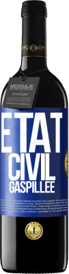 39,95 € Envoi gratuit | Vin rouge Édition RED MBE Réserve État civil: gaspillée Étiquette Bleue. Étiquette personnalisable Réserve 12 Mois Récolte 2015 Tempranillo