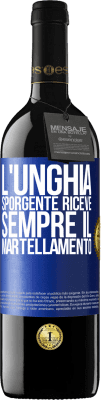 39,95 € Spedizione Gratuita | Vino rosso Edizione RED MBE Riserva L'unghia sporgente riceve sempre il martellamento Etichetta Blu. Etichetta personalizzabile Riserva 12 Mesi Raccogliere 2015 Tempranillo