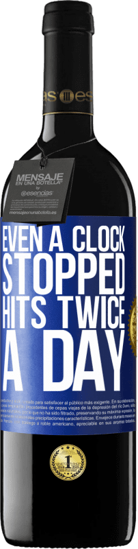 39,95 € 送料無料 | 赤ワイン REDエディション MBE 予約する 時計が1日2回ヒットを停止した 青いタグ. カスタマイズ可能なラベル 予約する 12 月 収穫 2014 Tempranillo