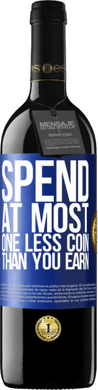 39,95 € Free Shipping | Red Wine RED Edition MBE Reserve Spend, at most, one less coin than you earn Blue Label. Customizable label Reserve 12 Months Harvest 2015 Tempranillo