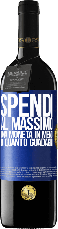 39,95 € Spedizione Gratuita | Vino rosso Edizione RED MBE Riserva Spendi al massimo una moneta in meno di quanto guadagni Etichetta Blu. Etichetta personalizzabile Riserva 12 Mesi Raccogliere 2015 Tempranillo