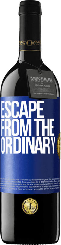39,95 € Free Shipping | Red Wine RED Edition MBE Reserve Escape from the ordinary Blue Label. Customizable label Reserve 12 Months Harvest 2014 Tempranillo