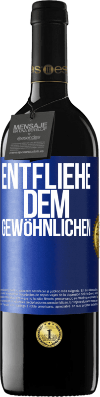 39,95 € Kostenloser Versand | Rotwein RED Ausgabe MBE Reserve Entfliehe dem Gewöhnlichen Blaue Markierung. Anpassbares Etikett Reserve 12 Monate Ernte 2015 Tempranillo