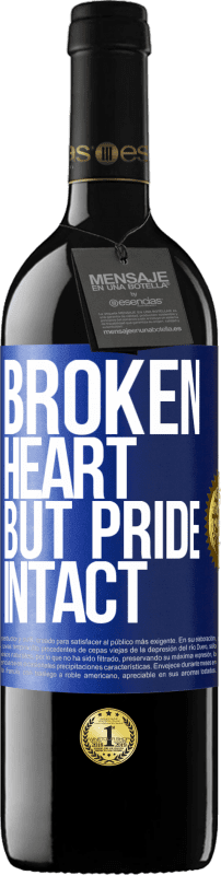 39,95 € Free Shipping | Red Wine RED Edition MBE Reserve The broken heart But pride intact Blue Label. Customizable label Reserve 12 Months Harvest 2014 Tempranillo