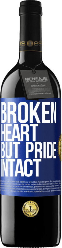 39,95 € Free Shipping | Red Wine RED Edition MBE Reserve The broken heart But pride intact Blue Label. Customizable label Reserve 12 Months Harvest 2015 Tempranillo