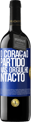 39,95 € Envio grátis | Vinho tinto Edição RED MBE Reserva O coração partido Mas orgulho intacto Etiqueta Azul. Etiqueta personalizável Reserva 12 Meses Colheita 2015 Tempranillo