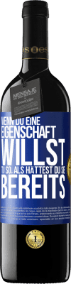 39,95 € Kostenloser Versand | Rotwein RED Ausgabe MBE Reserve Wenn du eine Eigenschaft willst, tu so, als hättest du sie bereits Blaue Markierung. Anpassbares Etikett Reserve 12 Monate Ernte 2015 Tempranillo