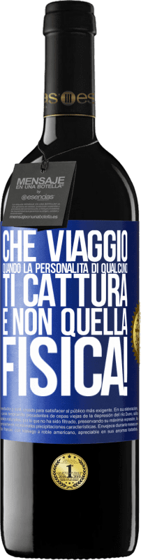 39,95 € Spedizione Gratuita | Vino rosso Edizione RED MBE Riserva che viaggio quando la personalità di qualcuno ti cattura e non quella fisica! Etichetta Blu. Etichetta personalizzabile Riserva 12 Mesi Raccogliere 2015 Tempranillo