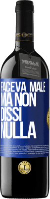 39,95 € Spedizione Gratuita | Vino rosso Edizione RED MBE Riserva Faceva male, ma non dissi nulla Etichetta Blu. Etichetta personalizzabile Riserva 12 Mesi Raccogliere 2015 Tempranillo