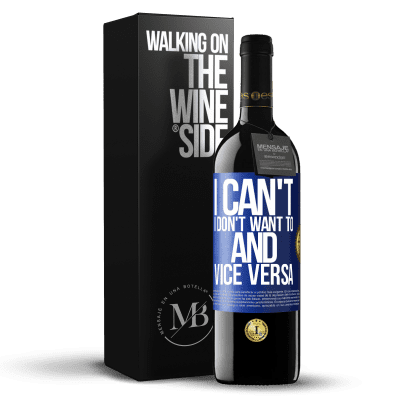 «I can't, I don't want to, and vice versa» RED Edition MBE Reserve