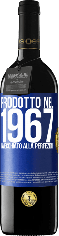 39,95 € Spedizione Gratuita | Vino rosso Edizione RED MBE Riserva Prodotto nel 1967. Invecchiato alla perfezione Etichetta Blu. Etichetta personalizzabile Riserva 12 Mesi Raccogliere 2014 Tempranillo