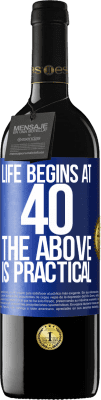 39,95 € Free Shipping | Red Wine RED Edition MBE Reserve Life begins at 40. The above is practical Blue Label. Customizable label Reserve 12 Months Harvest 2016 Tempranillo