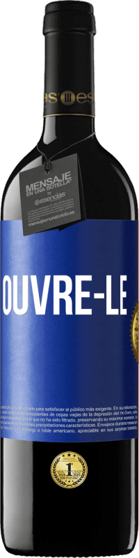 39,95 € Envoi gratuit | Vin rouge Édition RED MBE Réserve Ouvre-le Étiquette Bleue. Étiquette personnalisable Réserve 12 Mois Récolte 2014 Tempranillo