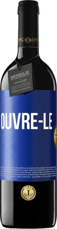 39,95 € Envoi gratuit | Vin rouge Édition RED MBE Réserve Ouvre-le Étiquette Bleue. Étiquette personnalisable Réserve 12 Mois Récolte 2015 Tempranillo