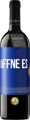 39,95 € Kostenloser Versand | Rotwein RED Ausgabe MBE Reserve Öffne es Blaue Markierung. Anpassbares Etikett Reserve 12 Monate Ernte 2015 Tempranillo