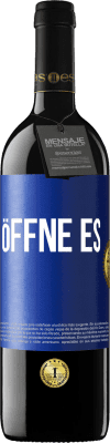 39,95 € Kostenloser Versand | Rotwein RED Ausgabe MBE Reserve Öffne es Blaue Markierung. Anpassbares Etikett Reserve 12 Monate Ernte 2016 Tempranillo