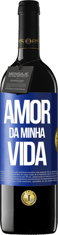 39,95 € Envio grátis | Vinho tinto Edição RED MBE Reserva Amor da minha vida Etiqueta Azul. Etiqueta personalizável Reserva 12 Meses Colheita 2015 Tempranillo