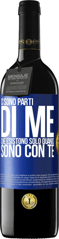 39,95 € Spedizione Gratuita | Vino rosso Edizione RED MBE Riserva Ci sono parti di me che esistono solo quando sono con te Etichetta Blu. Etichetta personalizzabile Riserva 12 Mesi Raccogliere 2014 Tempranillo