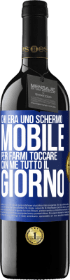 39,95 € Spedizione Gratuita | Vino rosso Edizione RED MBE Riserva Chi era uno schermo mobile per farmi toccare con me tutto il giorno Etichetta Blu. Etichetta personalizzabile Riserva 12 Mesi Raccogliere 2014 Tempranillo