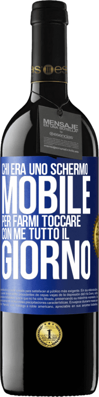 39,95 € Spedizione Gratuita | Vino rosso Edizione RED MBE Riserva Chi era uno schermo mobile per farmi toccare con me tutto il giorno Etichetta Blu. Etichetta personalizzabile Riserva 12 Mesi Raccogliere 2015 Tempranillo