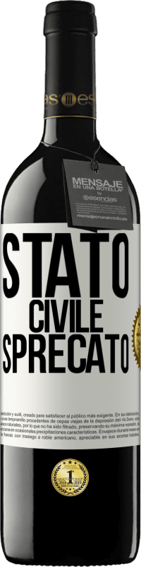 39,95 € Spedizione Gratuita | Vino rosso Edizione RED MBE Riserva Stato civile: sprecato Etichetta Bianca. Etichetta personalizzabile Riserva 12 Mesi Raccogliere 2016 Tempranillo