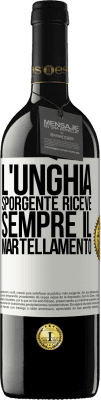 39,95 € Spedizione Gratuita | Vino rosso Edizione RED MBE Riserva L'unghia sporgente riceve sempre il martellamento Etichetta Bianca. Etichetta personalizzabile Riserva 12 Mesi Raccogliere 2014 Tempranillo