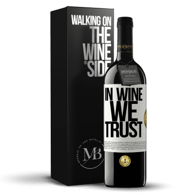 «in wine we trust» REDエディション MBE 予約する