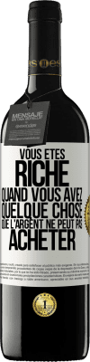 39,95 € Envoi gratuit | Vin rouge Édition RED MBE Réserve Vous êtes riche quand vous avez quelque chose que l'argent ne peut pas acheter Étiquette Blanche. Étiquette personnalisable Réserve 12 Mois Récolte 2015 Tempranillo