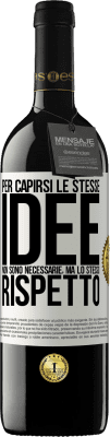 39,95 € Spedizione Gratuita | Vino rosso Edizione RED MBE Riserva Per capirsi le stesse idee non sono necessarie, ma lo stesso rispetto Etichetta Bianca. Etichetta personalizzabile Riserva 12 Mesi Raccogliere 2016 Tempranillo