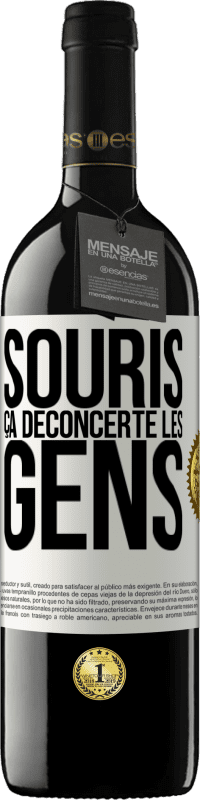 39,95 € Envoi gratuit | Vin rouge Édition RED MBE Réserve Souris, ça déconcerte les gens Étiquette Blanche. Étiquette personnalisable Réserve 12 Mois Récolte 2015 Tempranillo