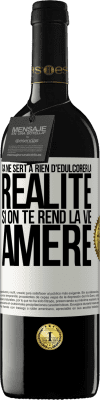 39,95 € Envoi gratuit | Vin rouge Édition RED MBE Réserve Ça ne sert à rien d'édulcorer la réalité, si on te rend la vie amère Étiquette Blanche. Étiquette personnalisable Réserve 12 Mois Récolte 2016 Tempranillo