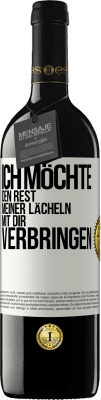 39,95 € Kostenloser Versand | Rotwein RED Ausgabe MBE Reserve Ich möchte den Rest meiner Lächeln mit dir verbringen Weißes Etikett. Anpassbares Etikett Reserve 12 Monate Ernte 2014 Tempranillo