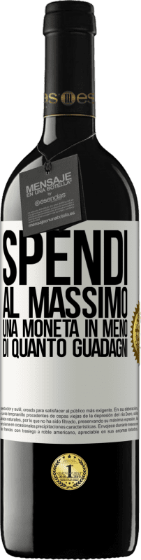 39,95 € Spedizione Gratuita | Vino rosso Edizione RED MBE Riserva Spendi al massimo una moneta in meno di quanto guadagni Etichetta Bianca. Etichetta personalizzabile Riserva 12 Mesi Raccogliere 2015 Tempranillo