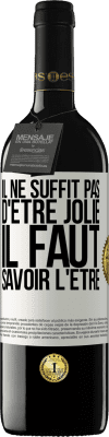 39,95 € Envoi gratuit | Vin rouge Édition RED MBE Réserve Il ne suffit pas d'être jolie. Il faut savoir l'être Étiquette Blanche. Étiquette personnalisable Réserve 12 Mois Récolte 2016 Tempranillo