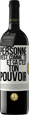 39,95 € Envoi gratuit | Vin rouge Édition RED MBE Réserve Personne n'est comme toi et ça c'est ton pouvoir Étiquette Blanche. Étiquette personnalisable Réserve 12 Mois Récolte 2014 Tempranillo