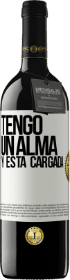 39,95 € Spedizione Gratuita | Vino rosso Edizione RED MBE Riserva Tengo un alma y está cargada Etichetta Bianca. Etichetta personalizzabile Riserva 12 Mesi Raccogliere 2016 Tempranillo