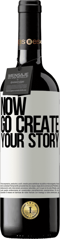 39,95 € Envoi gratuit | Vin rouge Édition RED MBE Réserve Now, go create your story Étiquette Blanche. Étiquette personnalisable Réserve 12 Mois Récolte 2016 Tempranillo