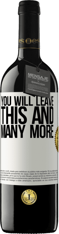 39,95 € 免费送货 | 红酒 RED版 MBE 预订 您将离开此等等 白标. 可自定义的标签 预订 12 个月 收成 2016 Tempranillo