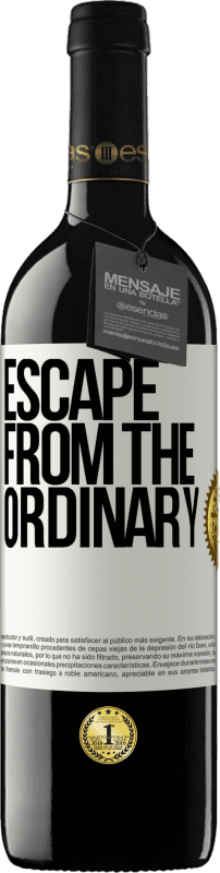 39,95 € Free Shipping | Red Wine RED Edition MBE Reserve Escape from the ordinary White Label. Customizable label Reserve 12 Months Harvest 2014 Tempranillo