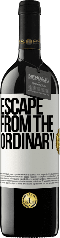 39,95 € Free Shipping | Red Wine RED Edition MBE Reserve Escape from the ordinary White Label. Customizable label Reserve 12 Months Harvest 2015 Tempranillo