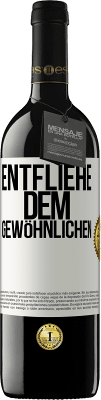 39,95 € Kostenloser Versand | Rotwein RED Ausgabe MBE Reserve Entfliehe dem Gewöhnlichen Weißes Etikett. Anpassbares Etikett Reserve 12 Monate Ernte 2015 Tempranillo